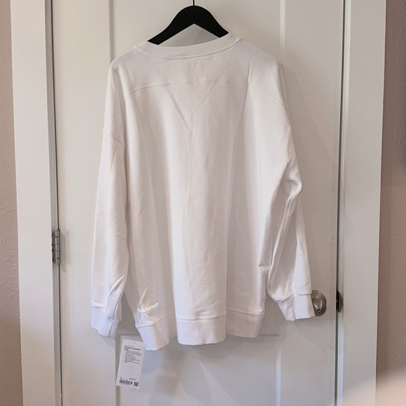 Lululemon Perfectly Oversized Crew Sweatshirt White Size 12 NOT NWT - Picture 7 of 7